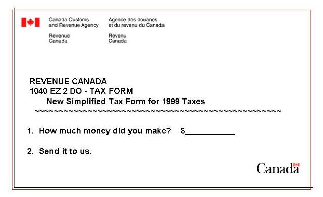 revenue canada tax forms